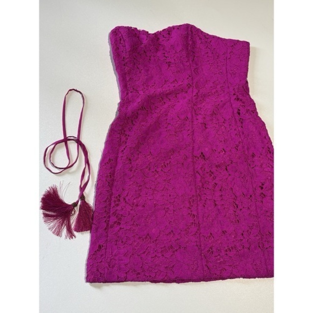 Lilly Pulitzer Floral Lace Berry Sangri Demi Convertible Dress Size 4 - Picture 2 of 5